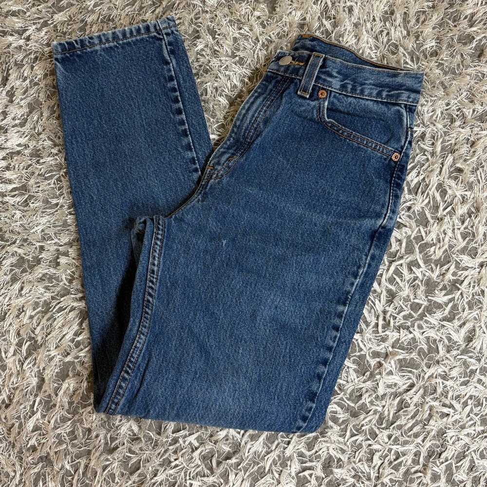 Levis 512 Slim fit Tapered leg Jeans Womens 6 Miss S Blue Wash Denim Mom